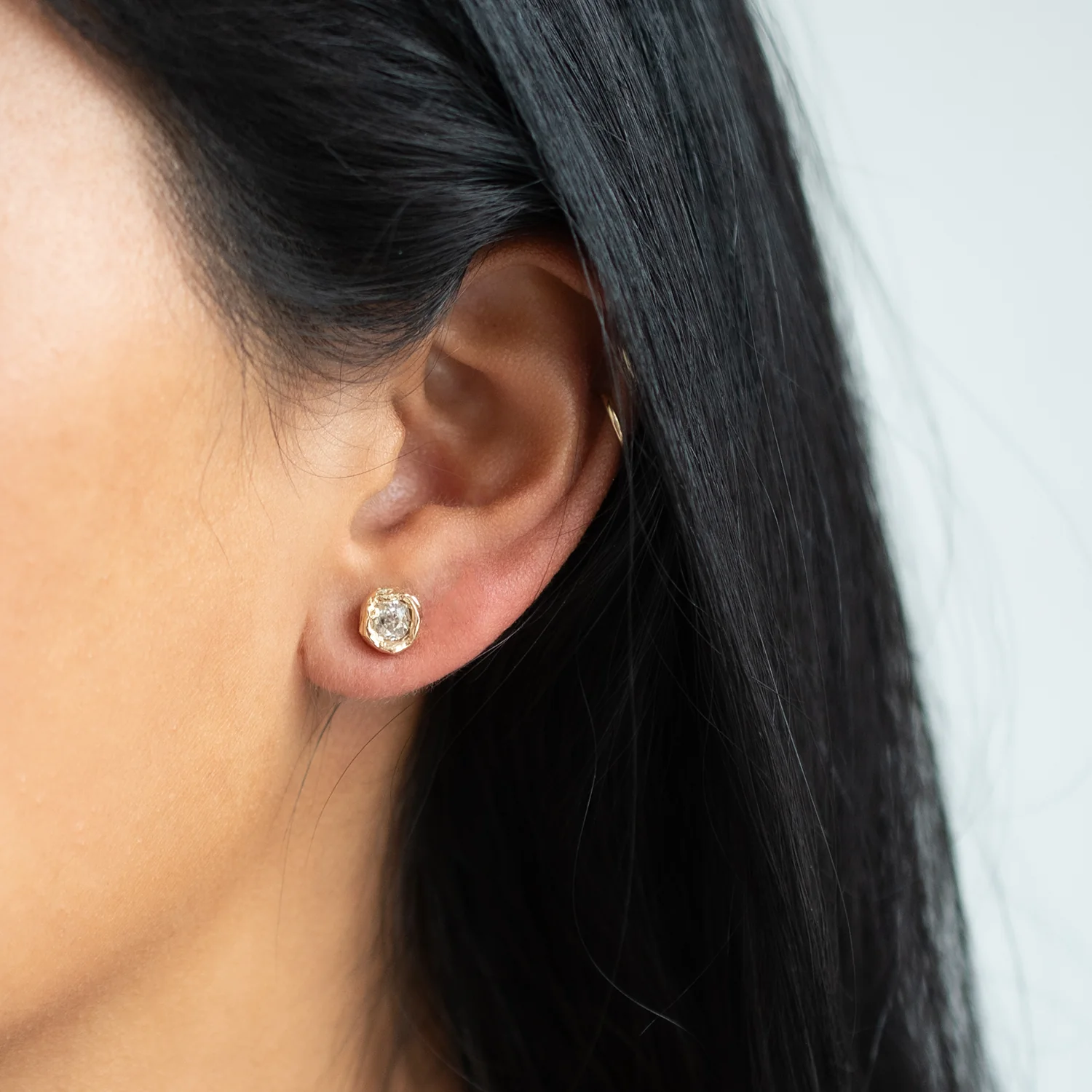 IV Old Cut Diamond Studs - Image 2