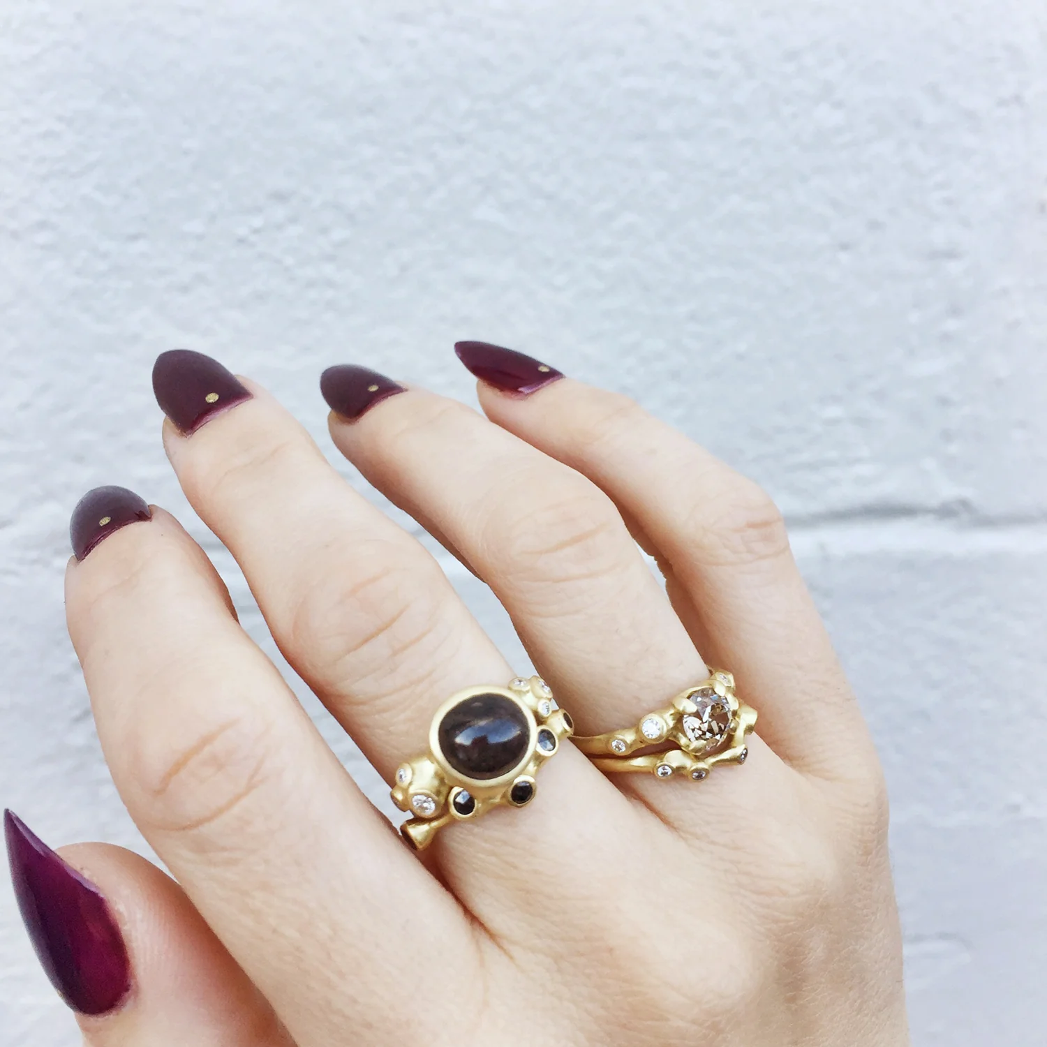 Black Diamond Ruby Cage Ring - Image 2