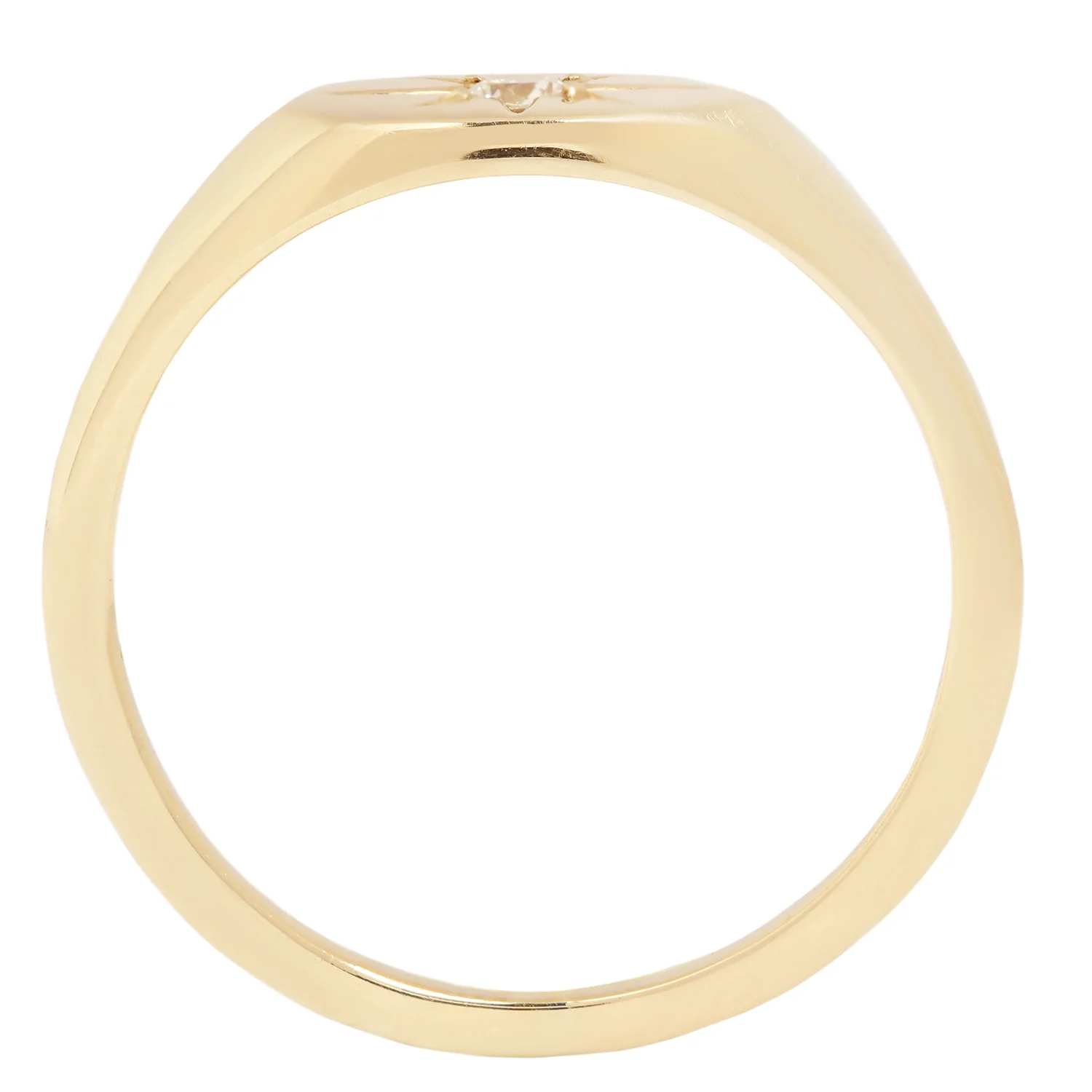 Jorie Diamond Star Signet Ring - Image 4