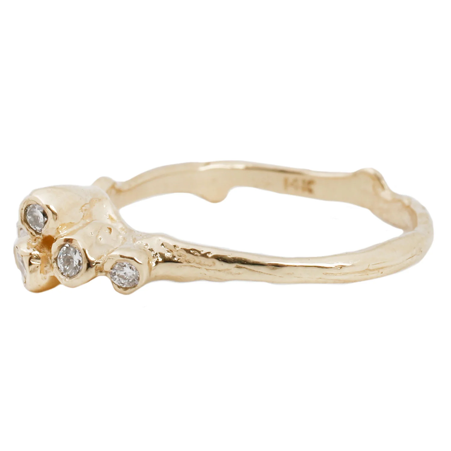 Small Diamond Sea Anemone Ring - Image 3