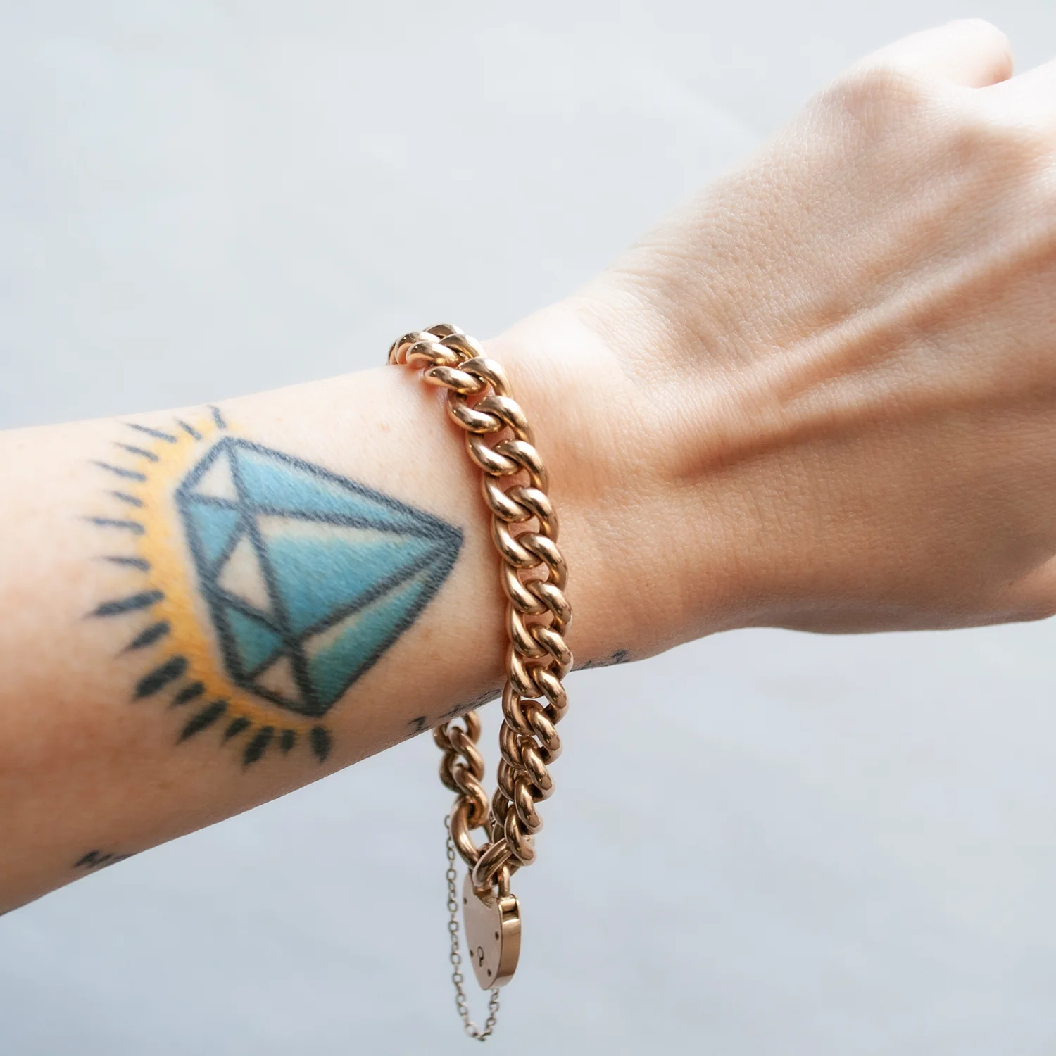Kingsley Heart Curb Bracelet - Image 2