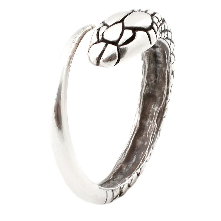 Silver Single Snake Ring - Image 3