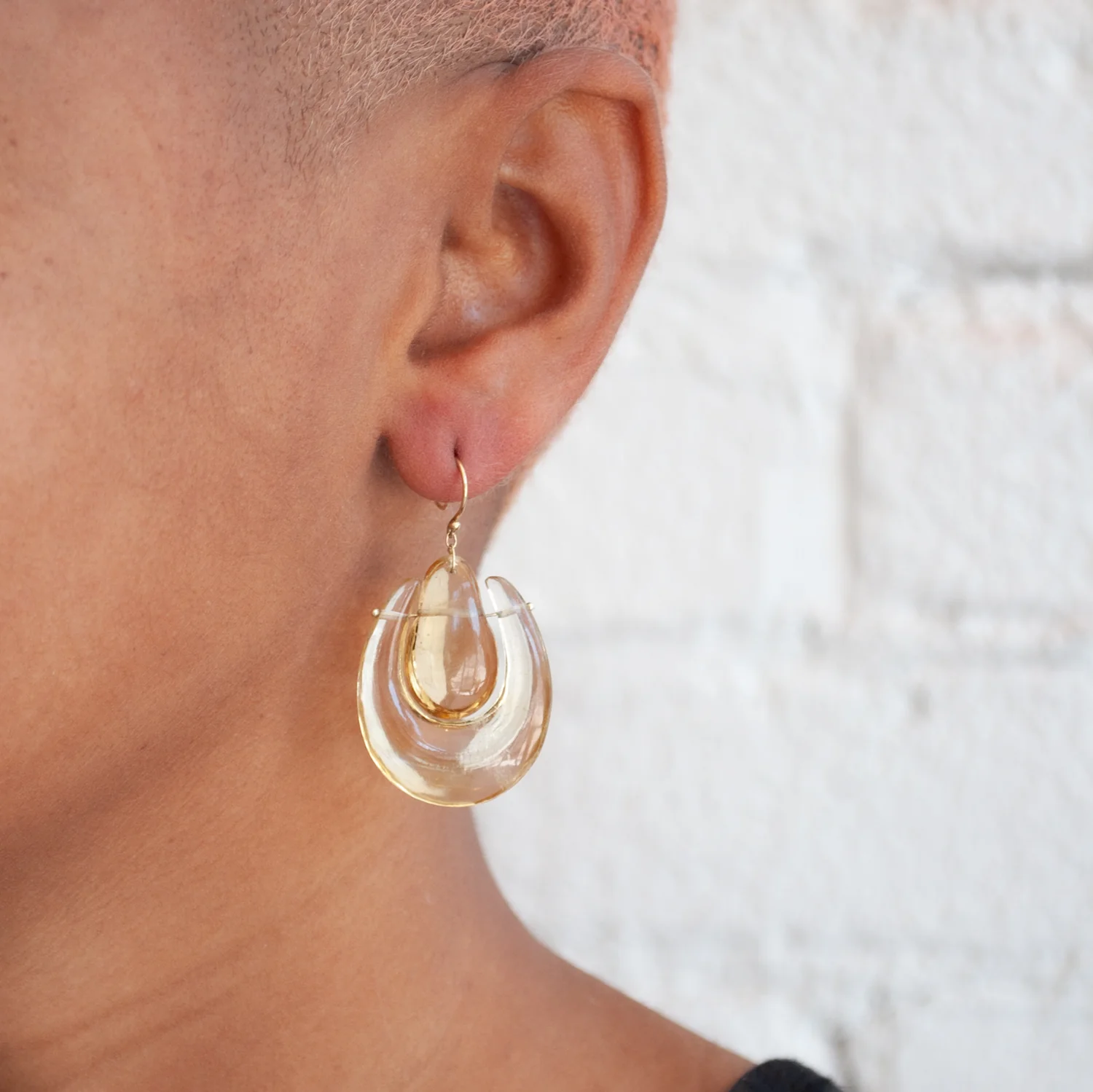 Large Citrine O'Keefe Earrings - Image 2