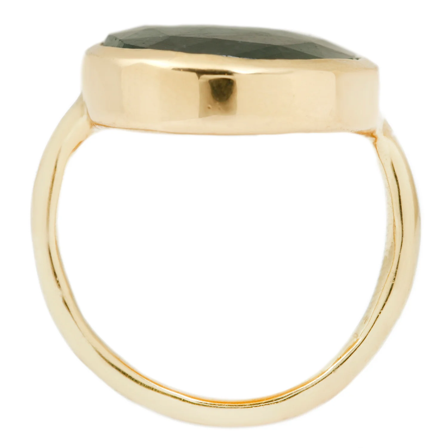 Crown Emerald Slice Ring - Image 5