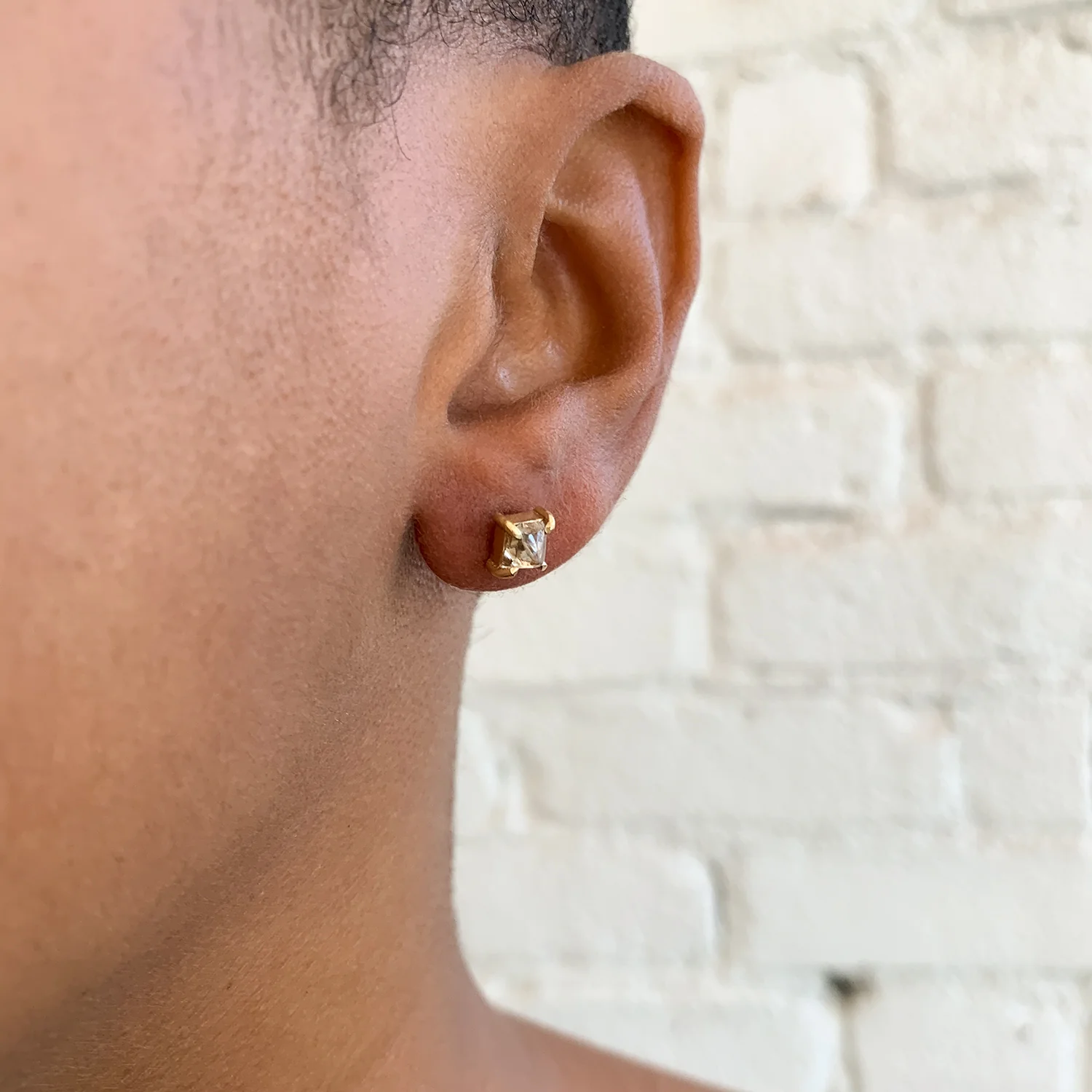 Octahedron Diamond Studs - Image 2
