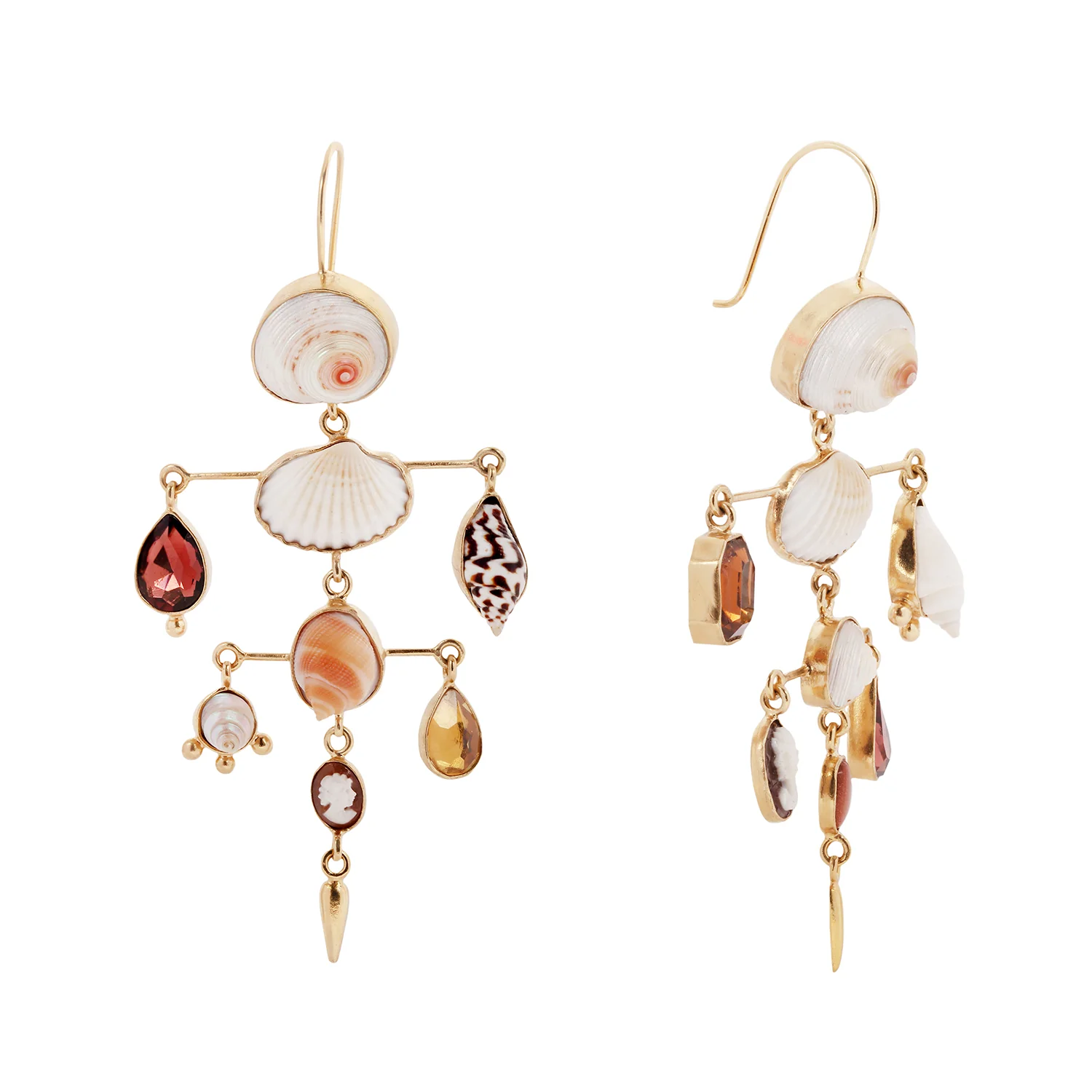 Layered Victorian Drop Earrings - Image 3