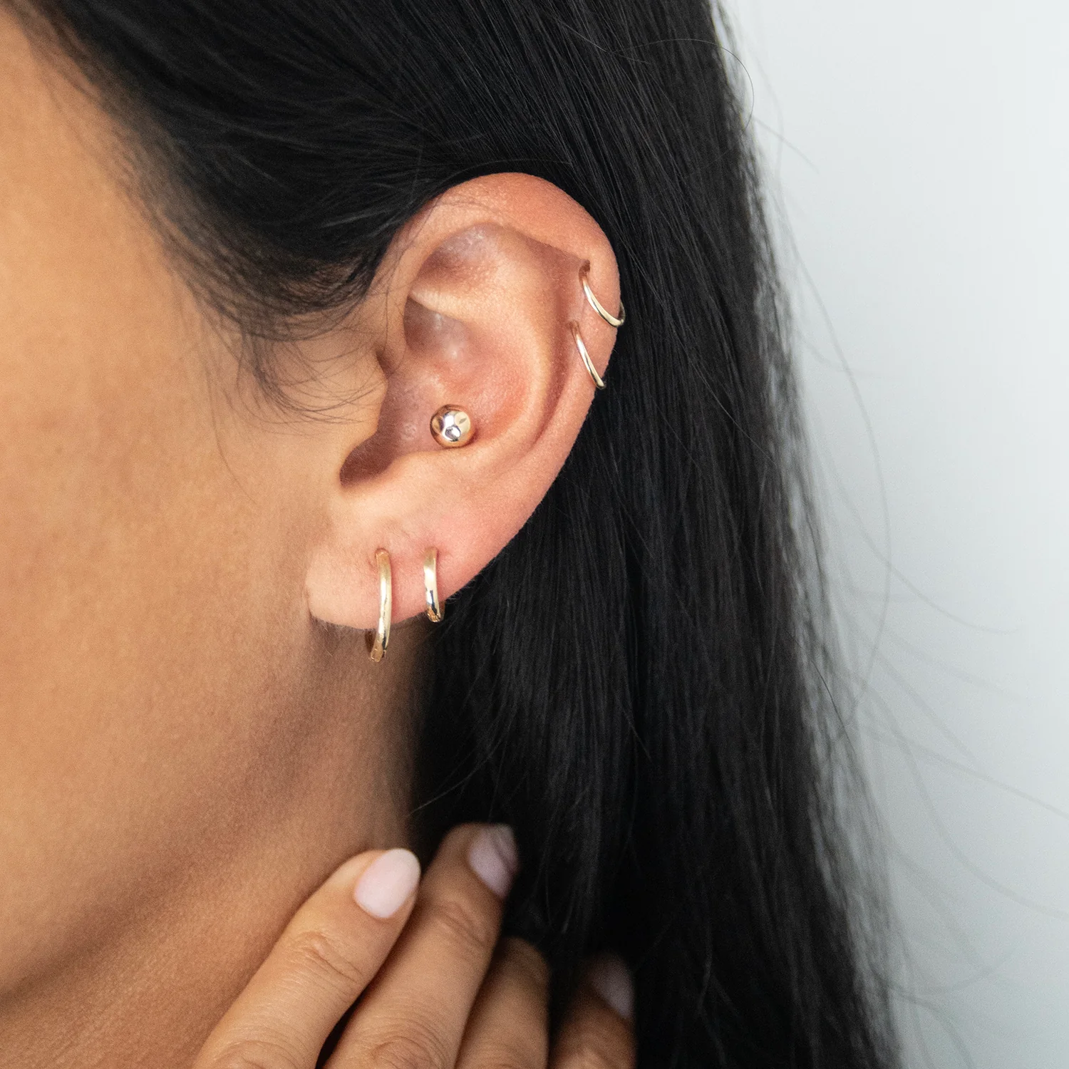 LI Gold Crush Studs - Image 4