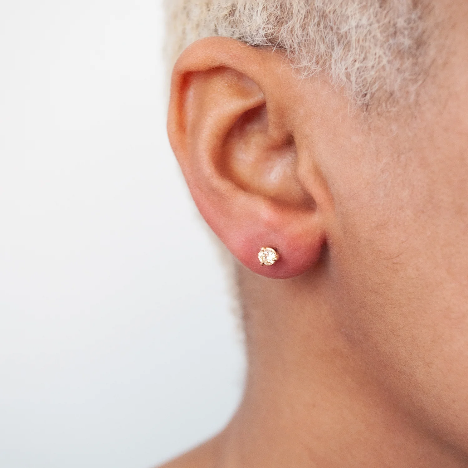Yellow Diamond Martini Studs - Image 2