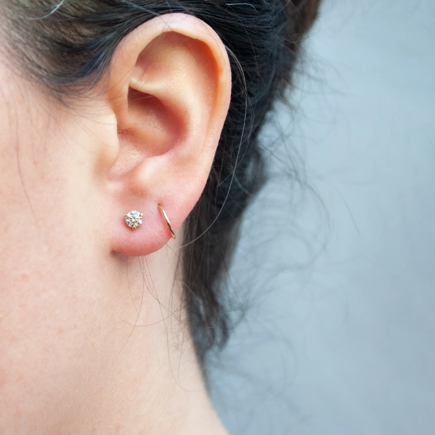 Yellow Diamond Martini Studs - Image 4