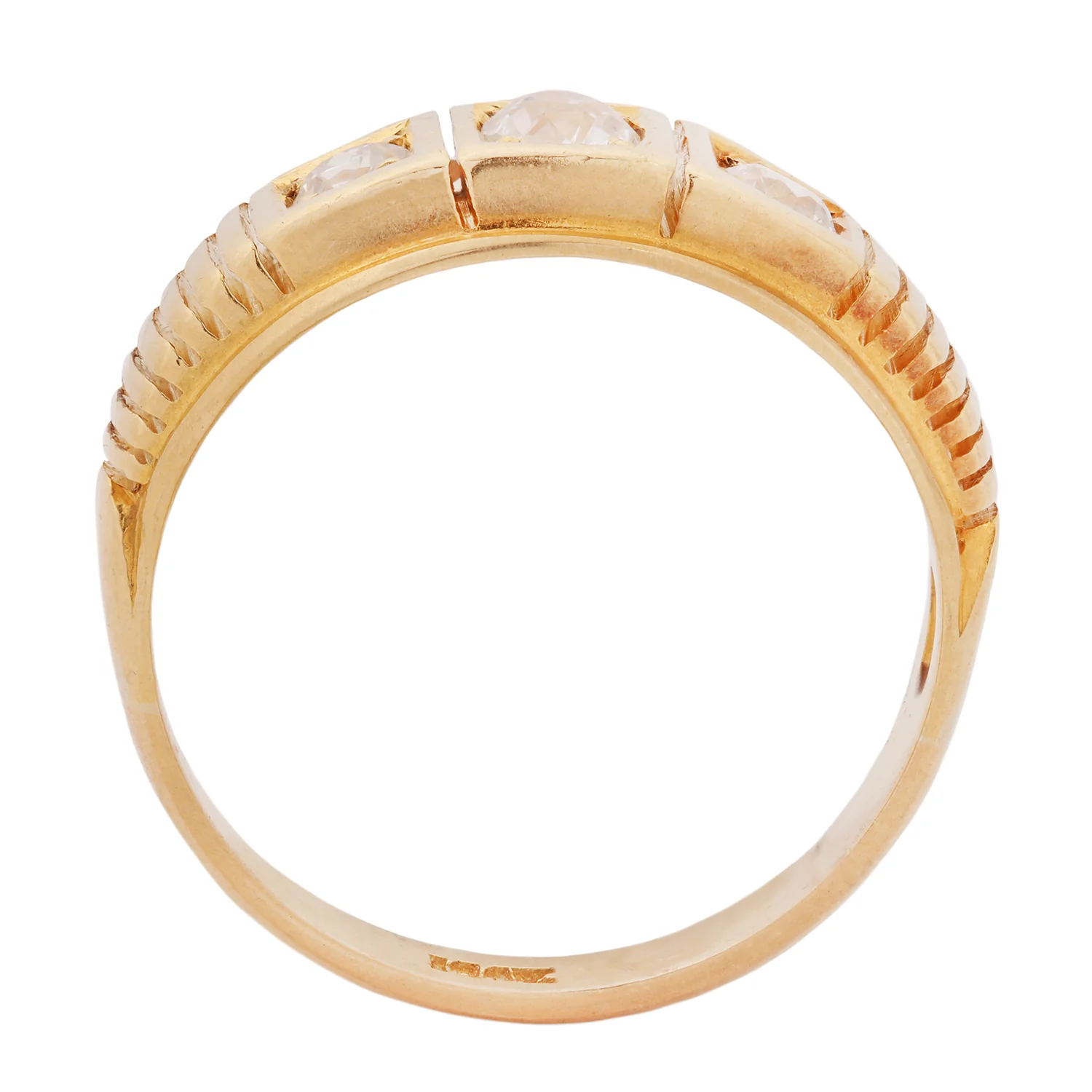 Linear Diamond Antique Ring - Image 4