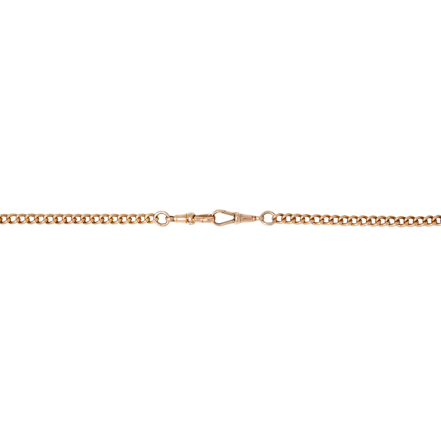 Long Curb Link Albert Chain - Image 3