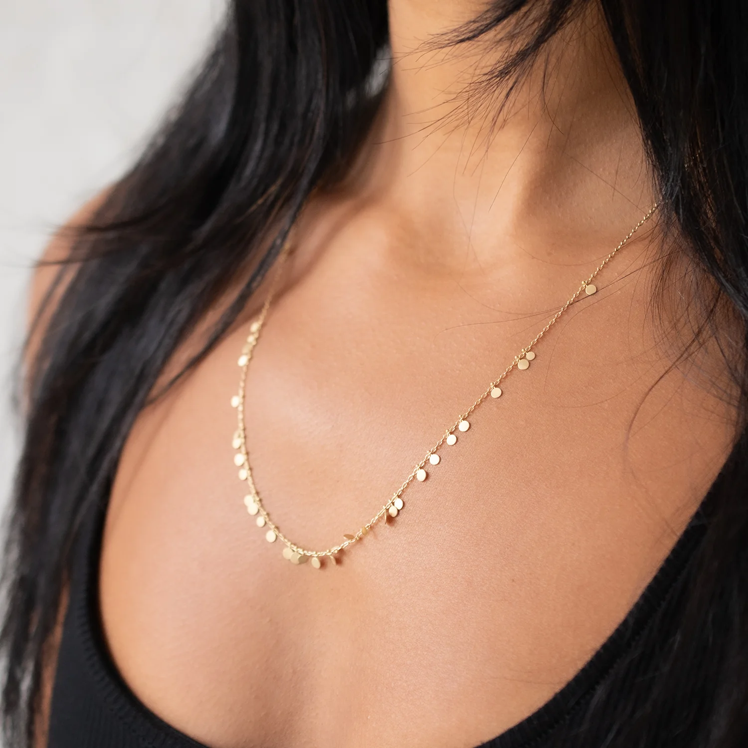 Long Random Dots Necklace - Image 2