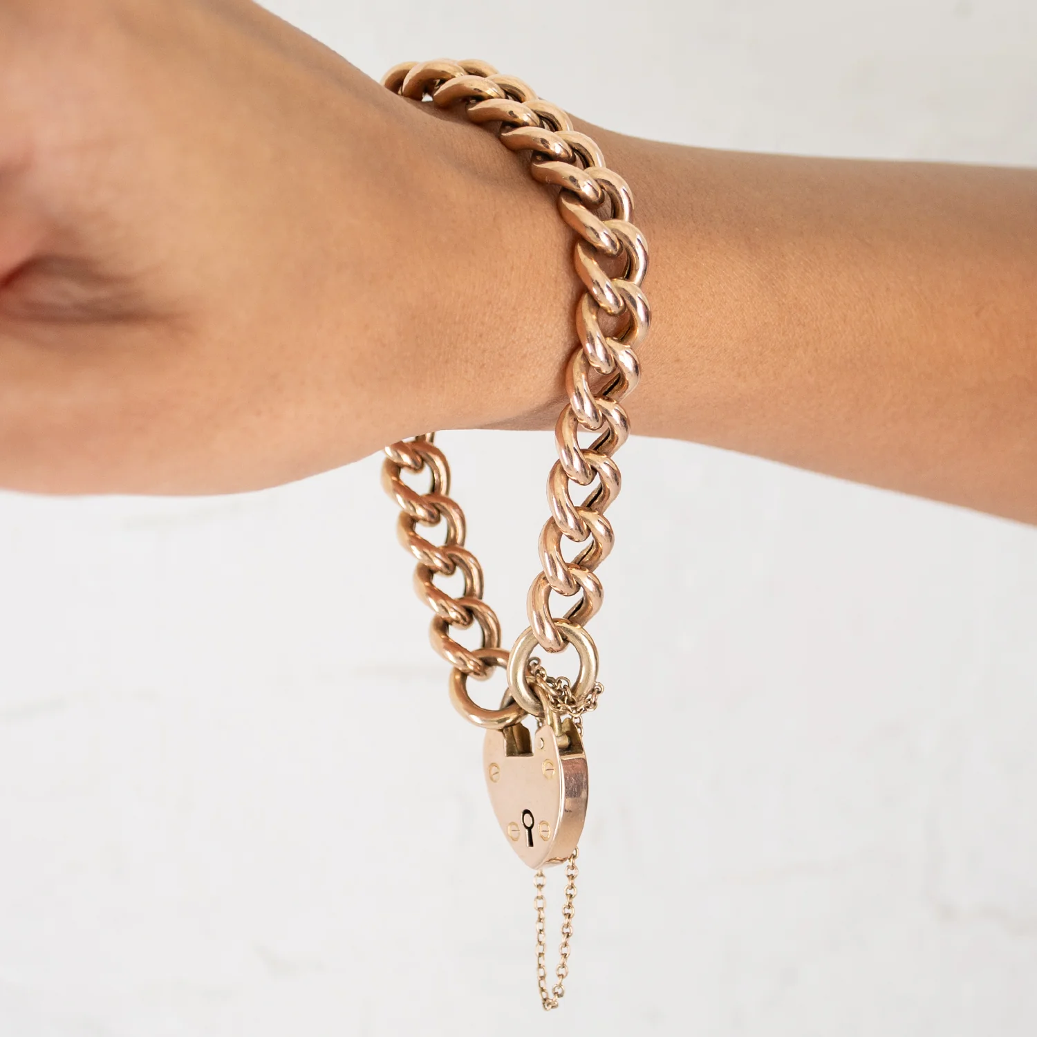 Gold Love Locket Heart Bracelet - Image 2