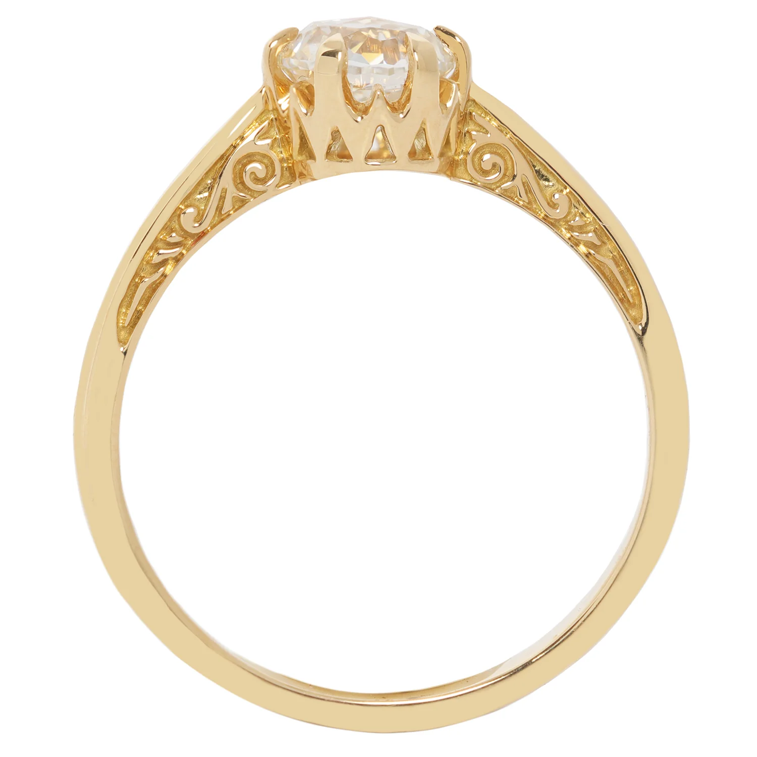 Gleaming Crown Jubilee Solitaire Ring - Image 5