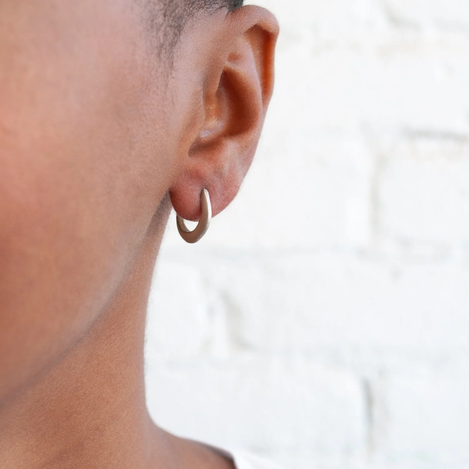 Silver Mini Hoops - Image 2