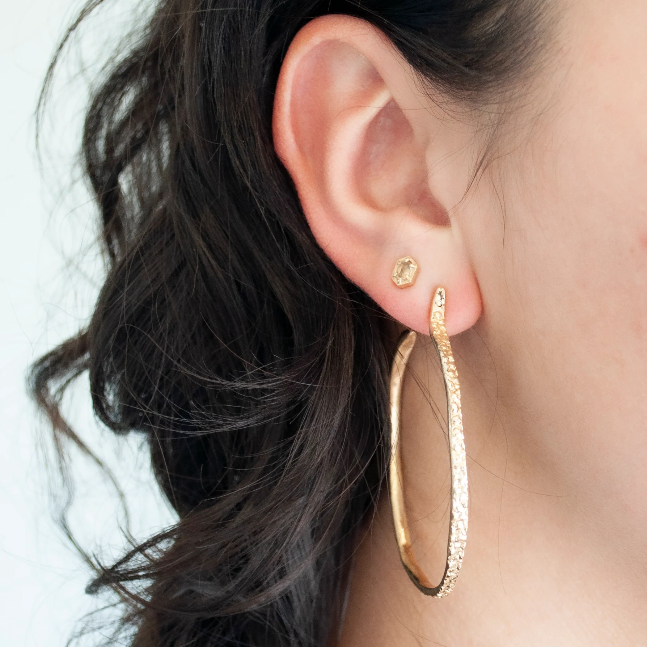 Gold Stingray Hoops - Image 2