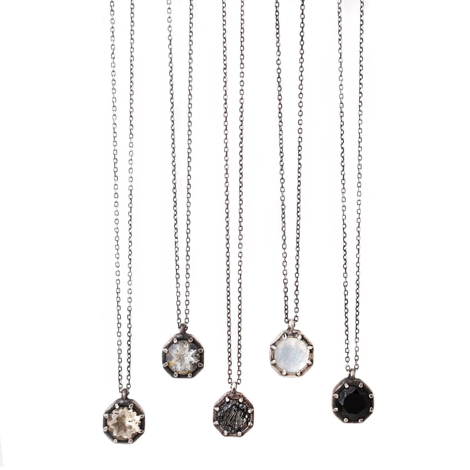Champagne Quartz Octagon Necklace - Image 4
