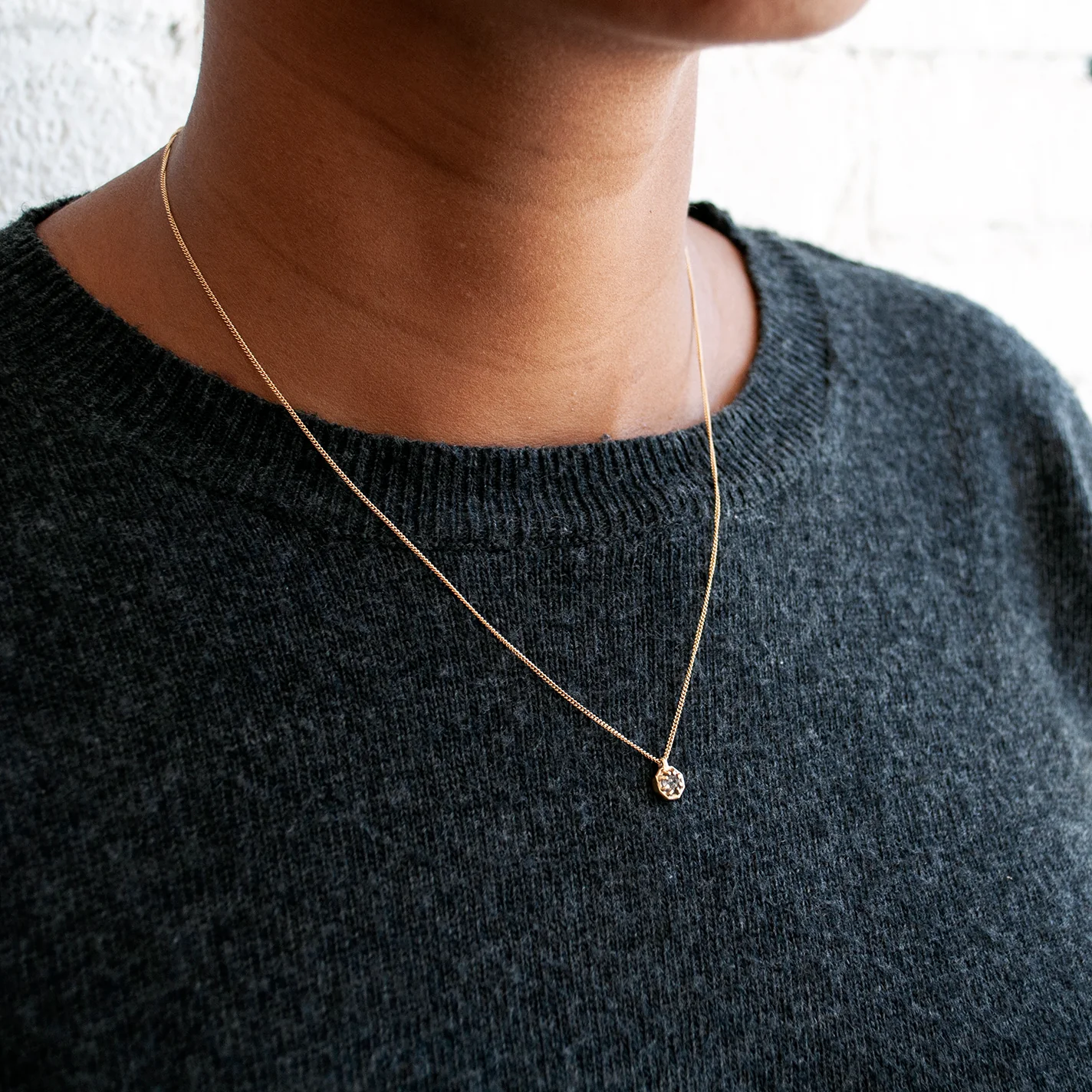 Tiny Diamond Necklace - Image 5