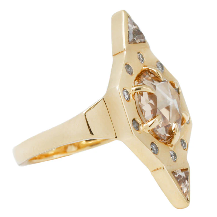 Diamond Shield Ring - Image 3