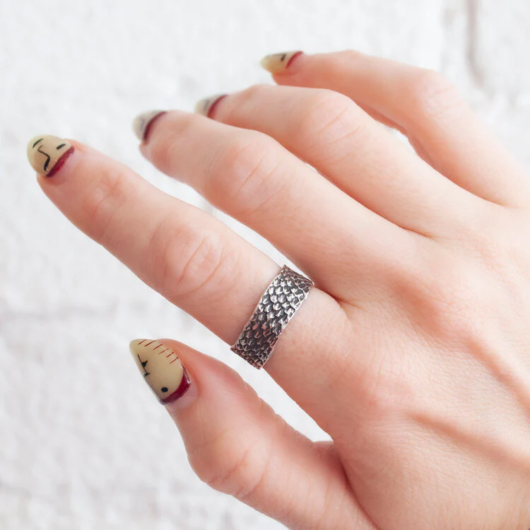 Silver Double Snakeskin Band - Image 3
