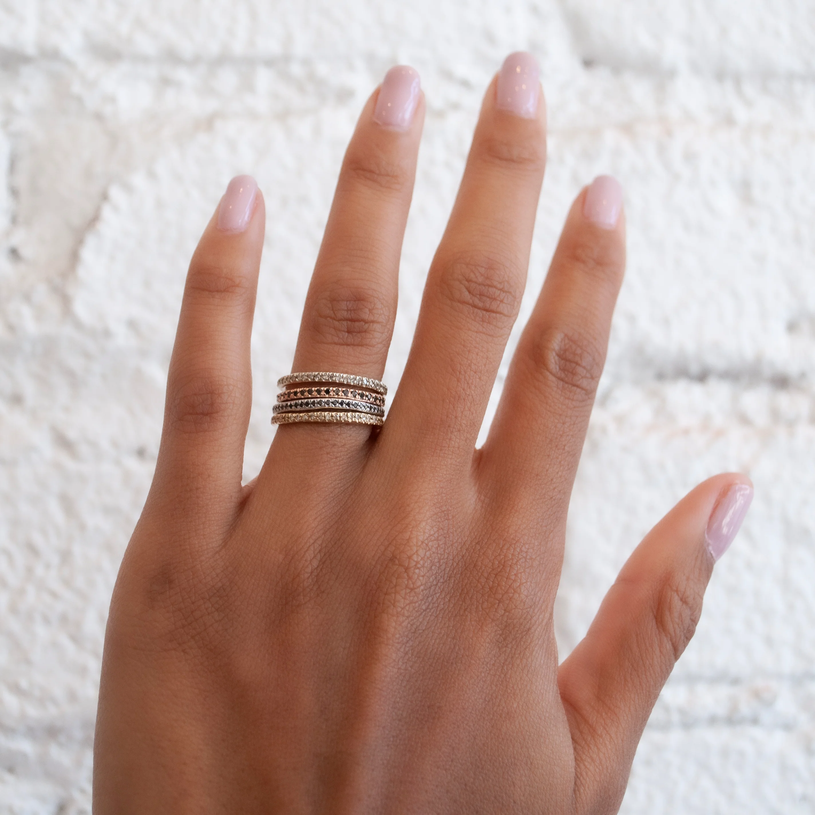 Black Diamond Half Eternity Band - Image 3