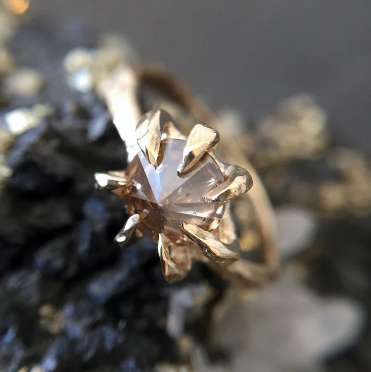 Diamond Stingray Solitaire Ring - Image 5