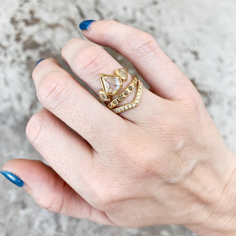 Wishbone Half Eternity Band - Image 3