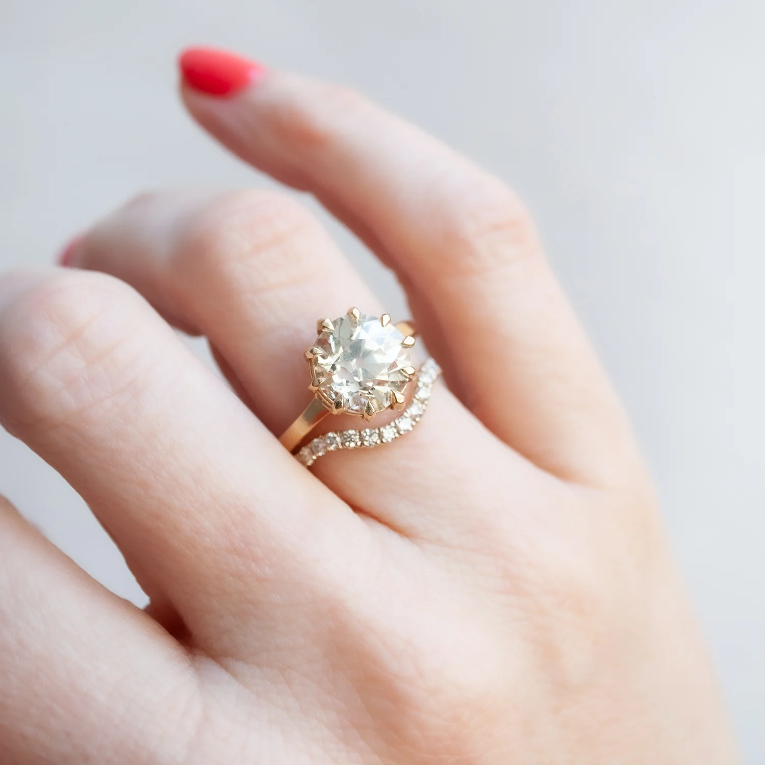 White Diamond Nesting Band - Image 4