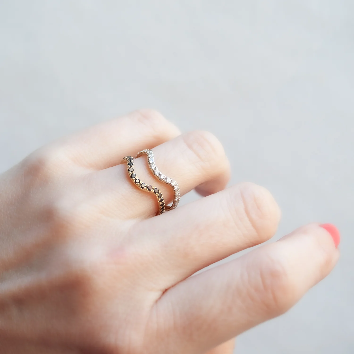 White Diamond Nesting Band - Image 5