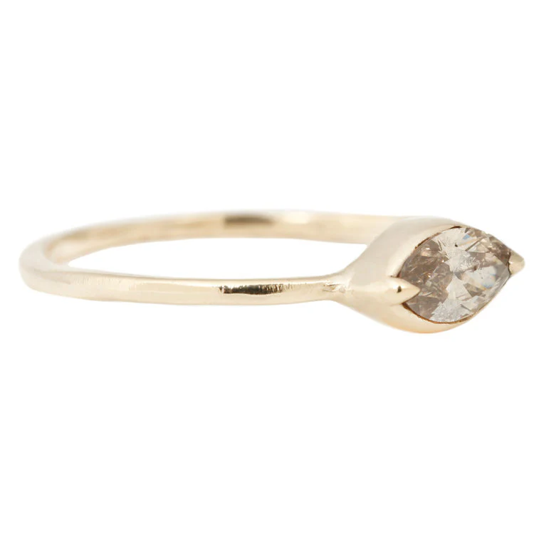 Champagne Diamond Marquise Ring - Image 3