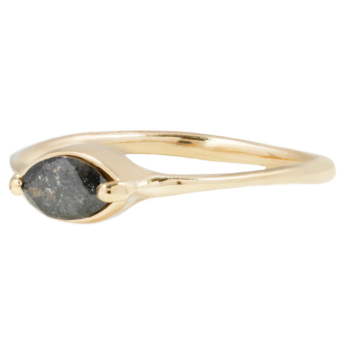 Gray Diamond Marquise Ring - Image 3