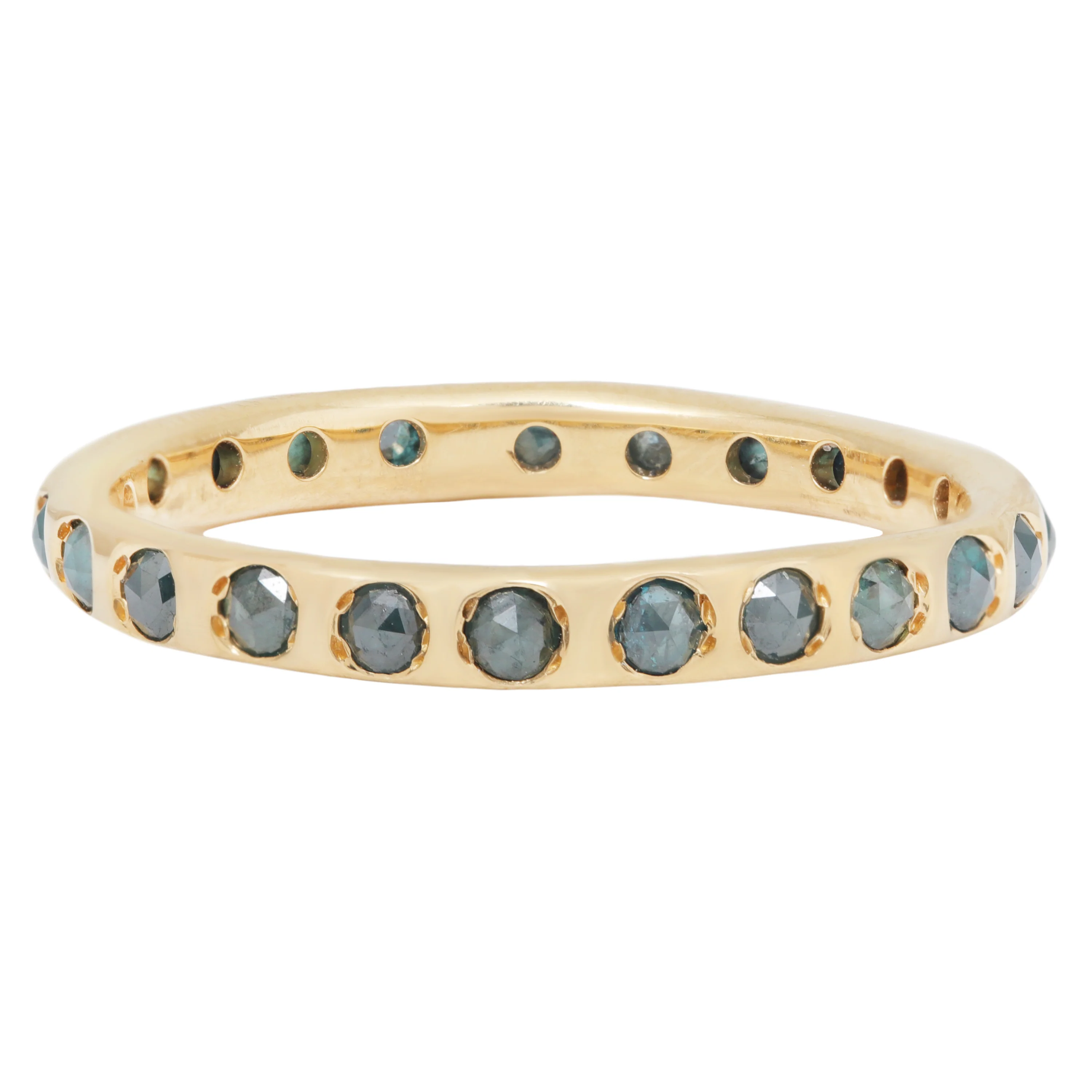 Green Diamond Eternity Band - Image 3