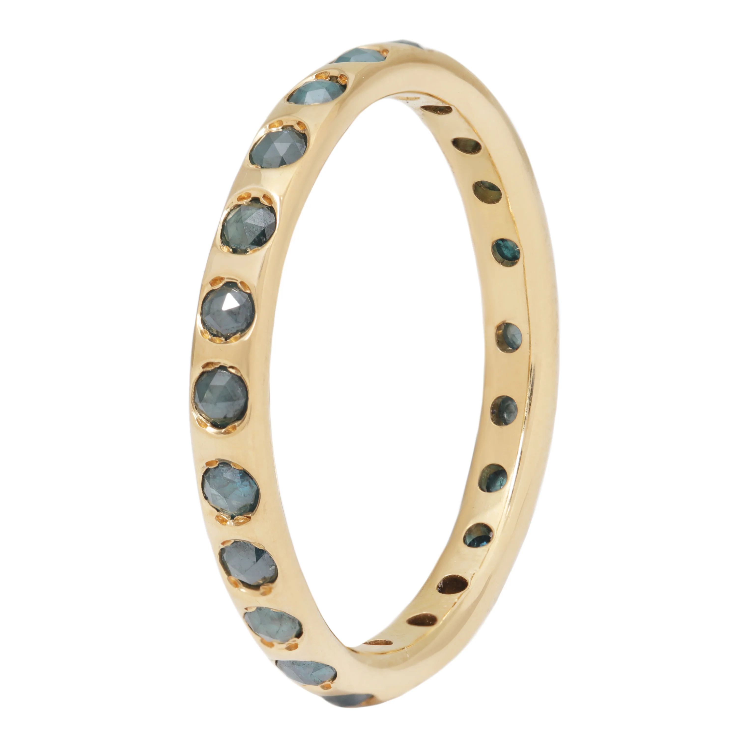 Green Diamond Eternity Band - Image 4