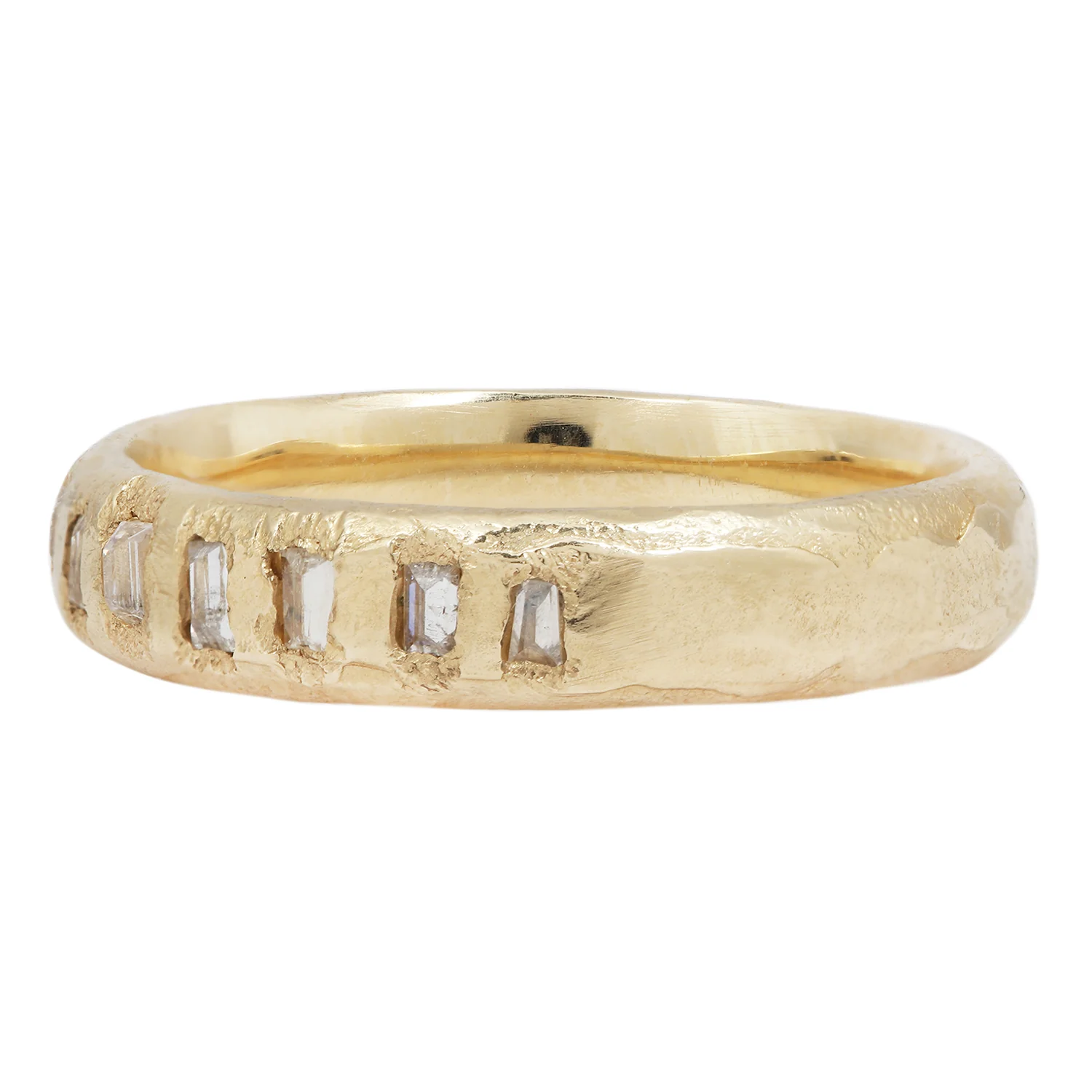 LX Icy White Baguette Diamond Scatter Band - Image 3