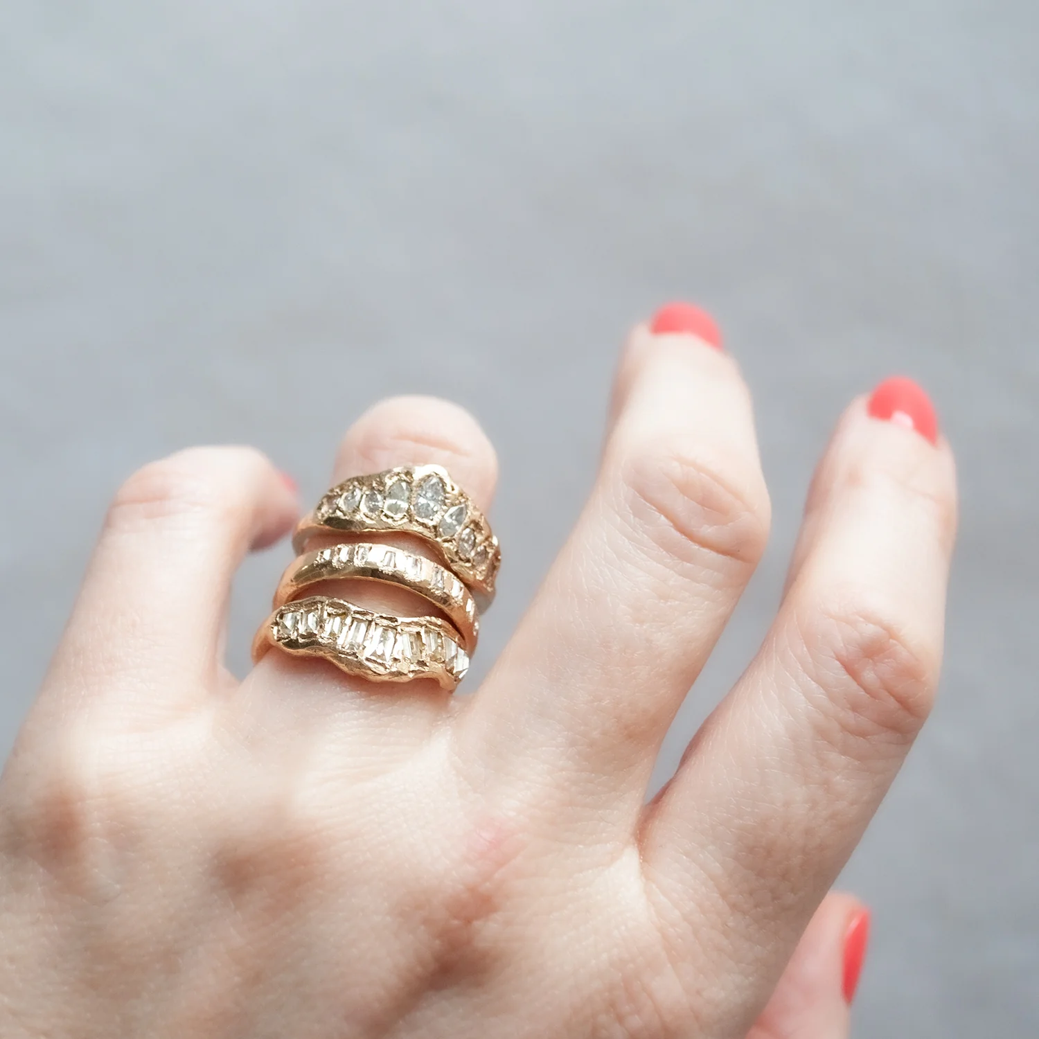 LX Icy White Baguette Diamond Scatter Band - Image 6