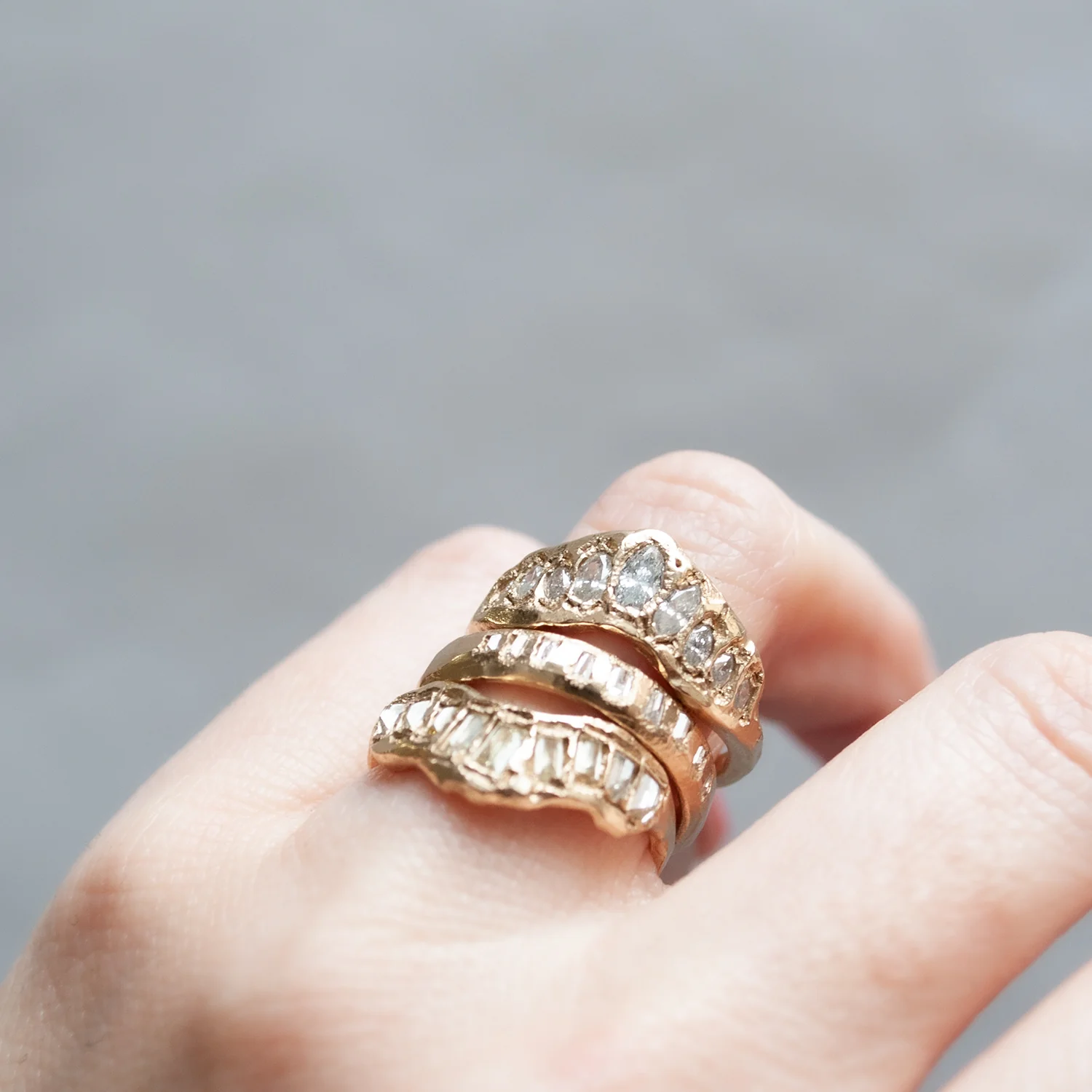 LX Icy White Baguette Diamond Scatter Band - Image 7