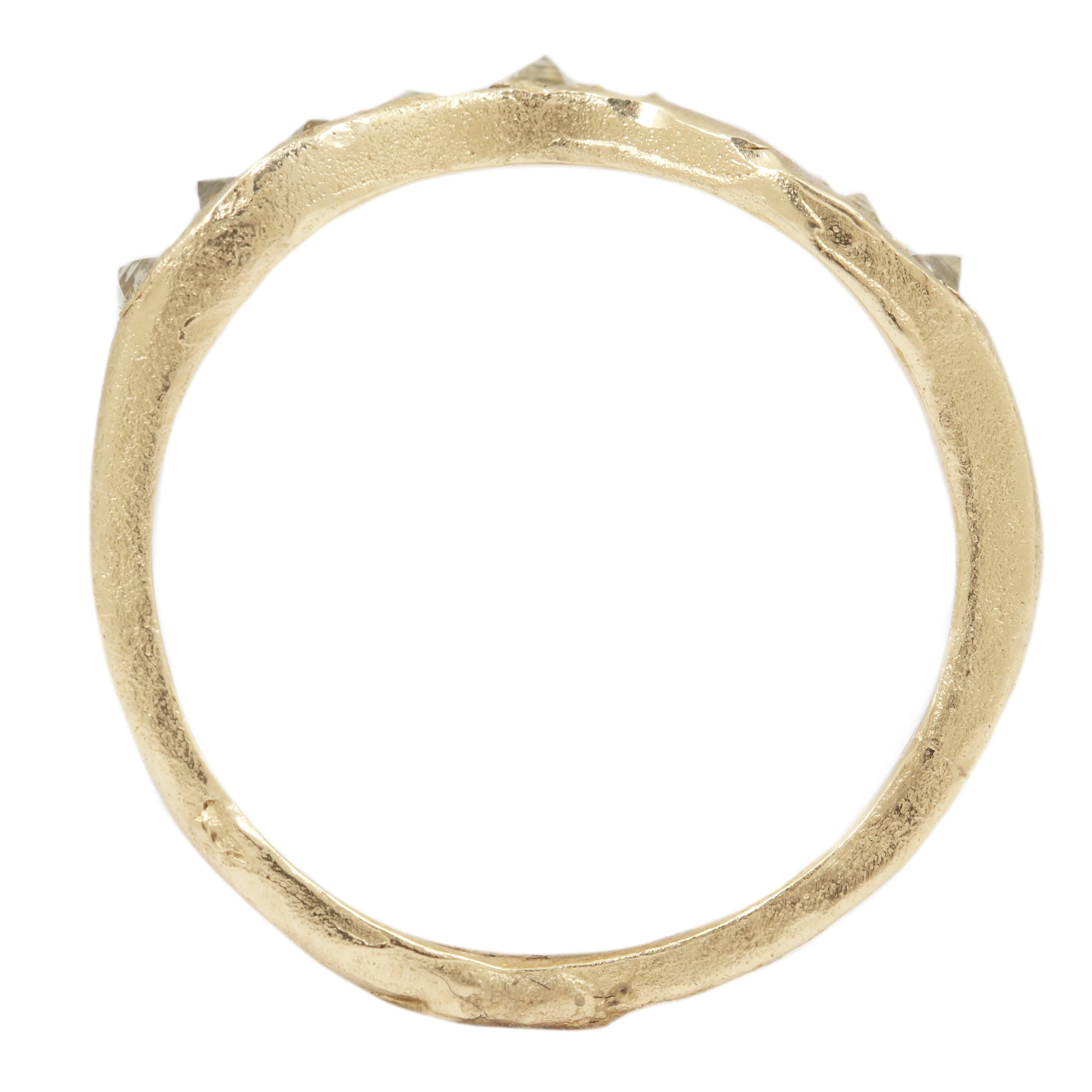 LX Lemon Diamond V Shape Scatter Ring - Image 5