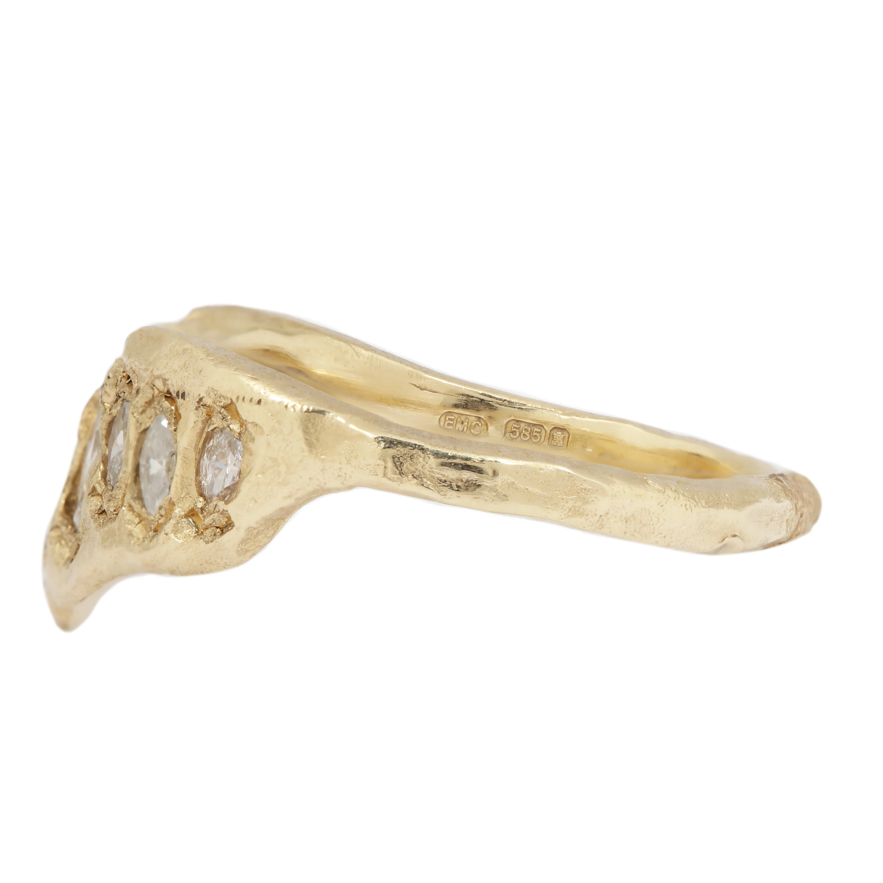 LX Marquise Diamond V Shape Scatter Ring - Image 3