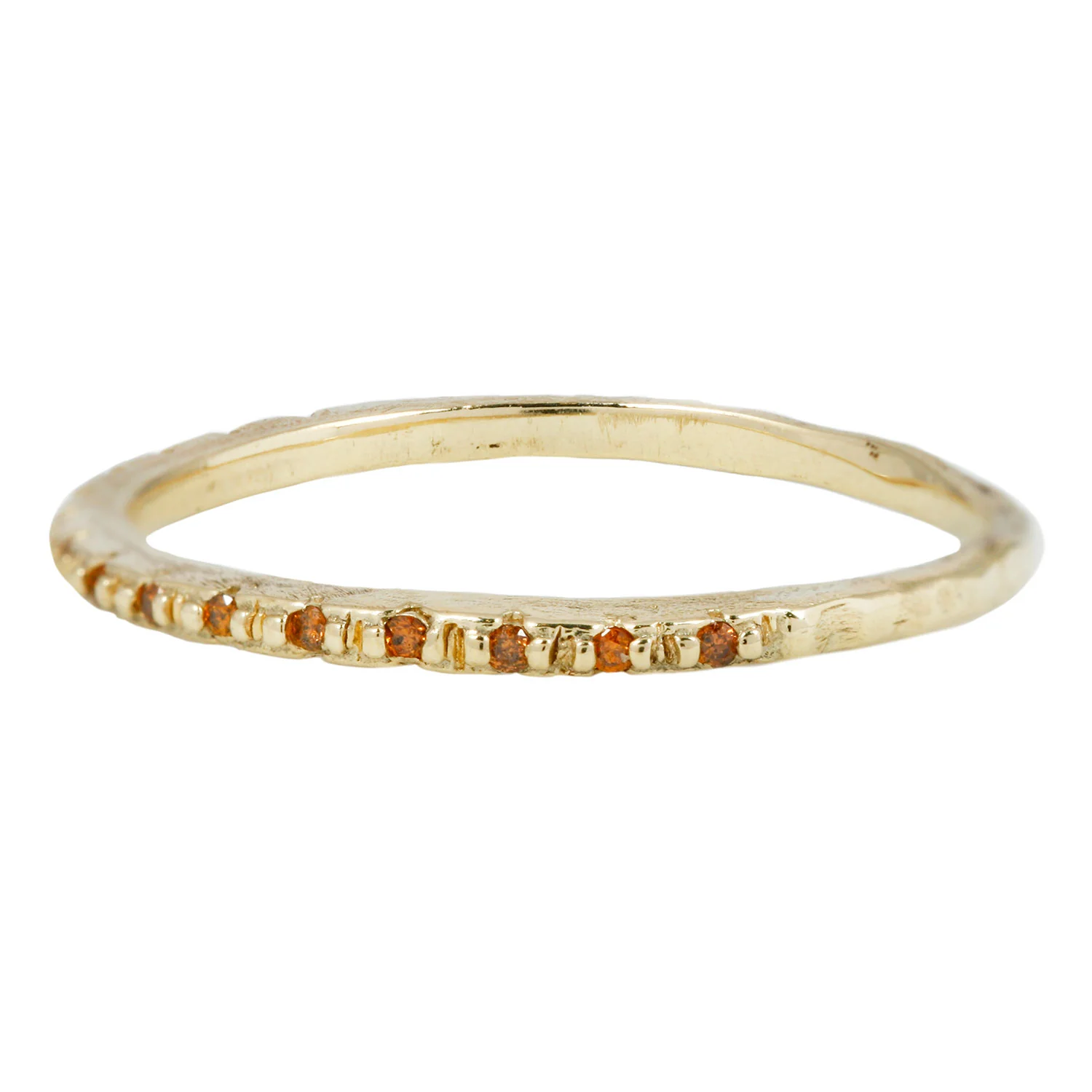 LXI Cognac Diamond Half Eternity Band - Image 3