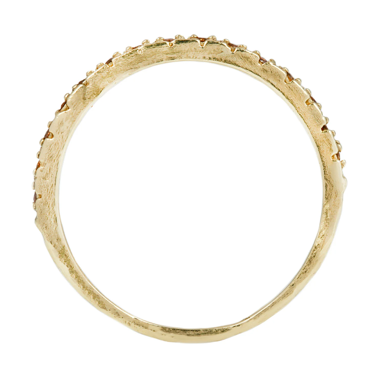 LXI Cognac Diamond Half Eternity Band - Image 4