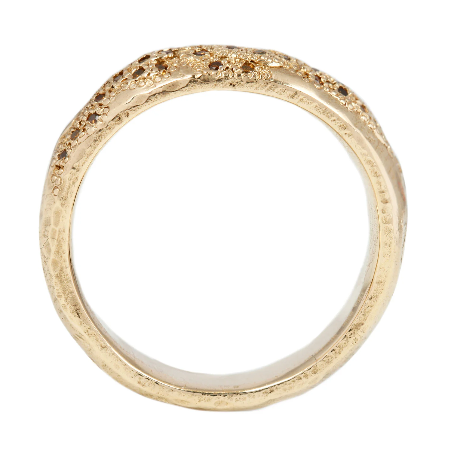 LXIVV Cognac Diamond Half Eternity Band - Image 4
