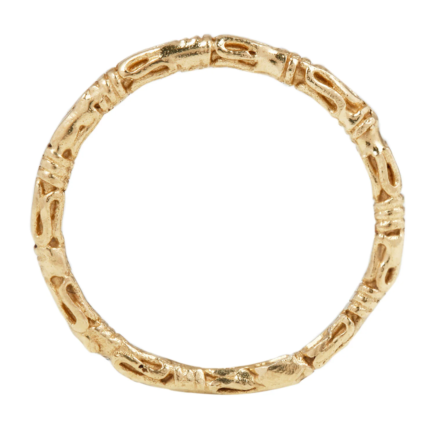 LXXXI Textured Gold Band - Image 3