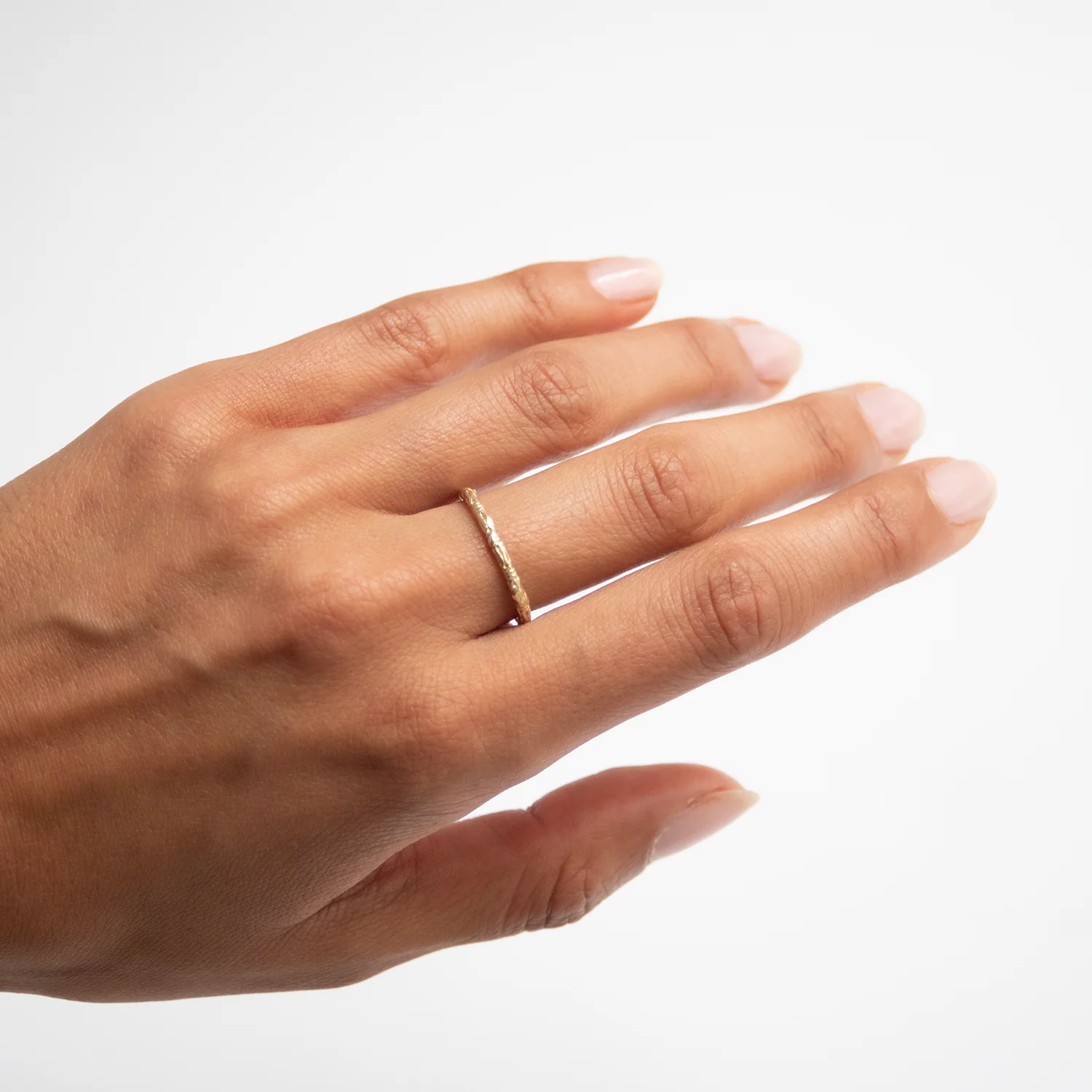 LXXXI Textured Gold Band - Image 4