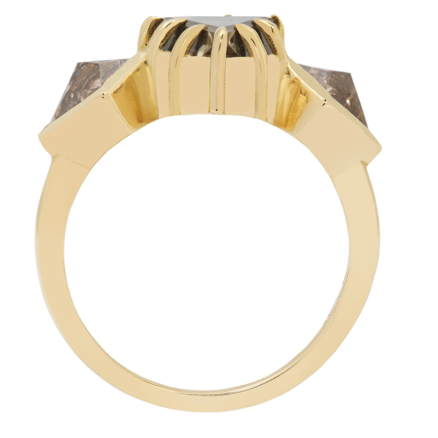 Macle Diamond Crown Ring - Image 5