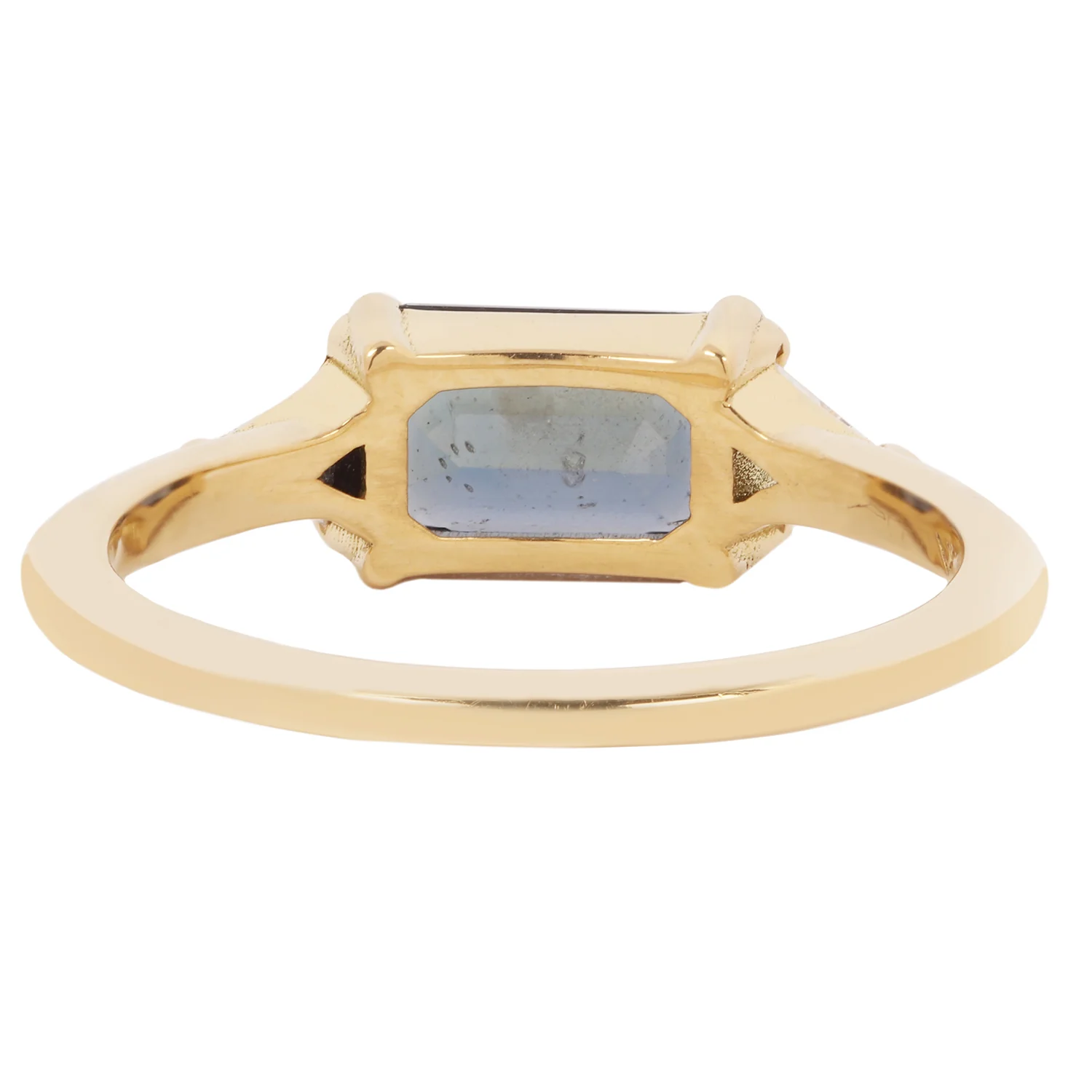 Majestic Teal Sapphire Ring - Image 4