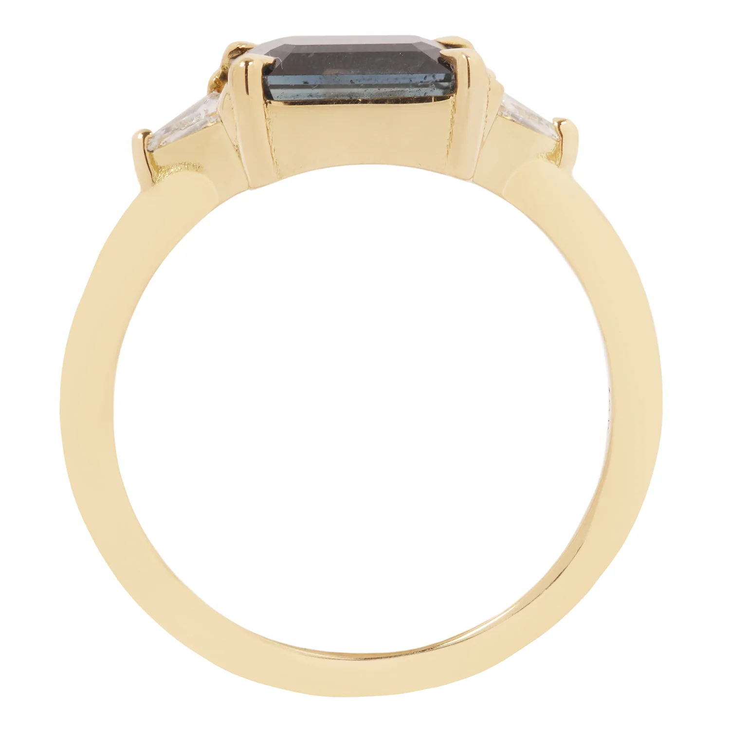 Majestic Teal Sapphire Ring - Image 5