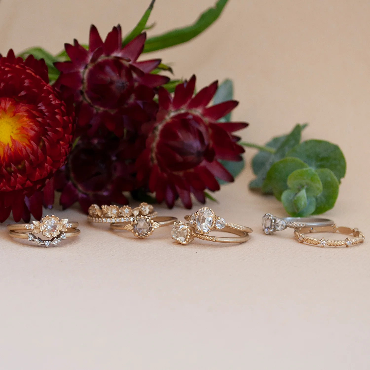 Diamond Floral Tiara Ring - Image 5