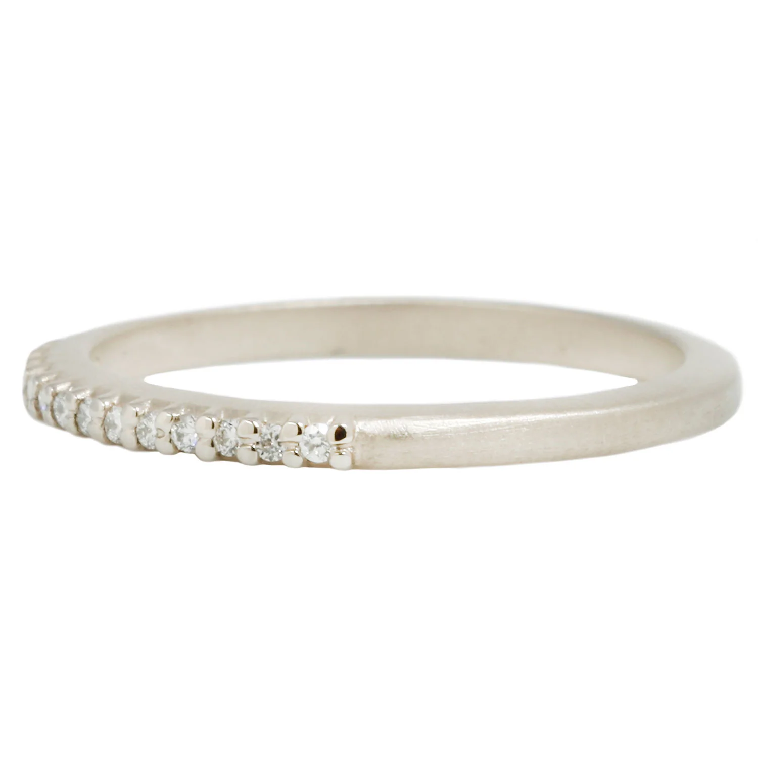 Slender Pavé Diamond Band - Image 3