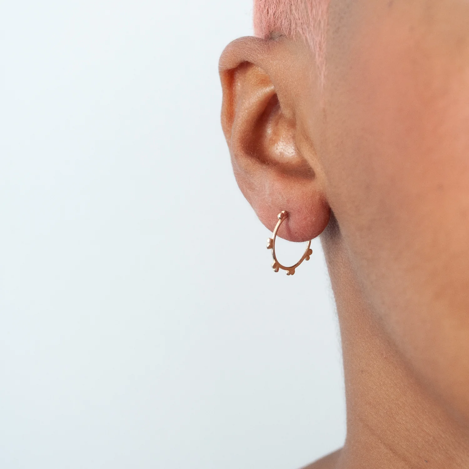 Mini Gold Marais Hoops - Image 2