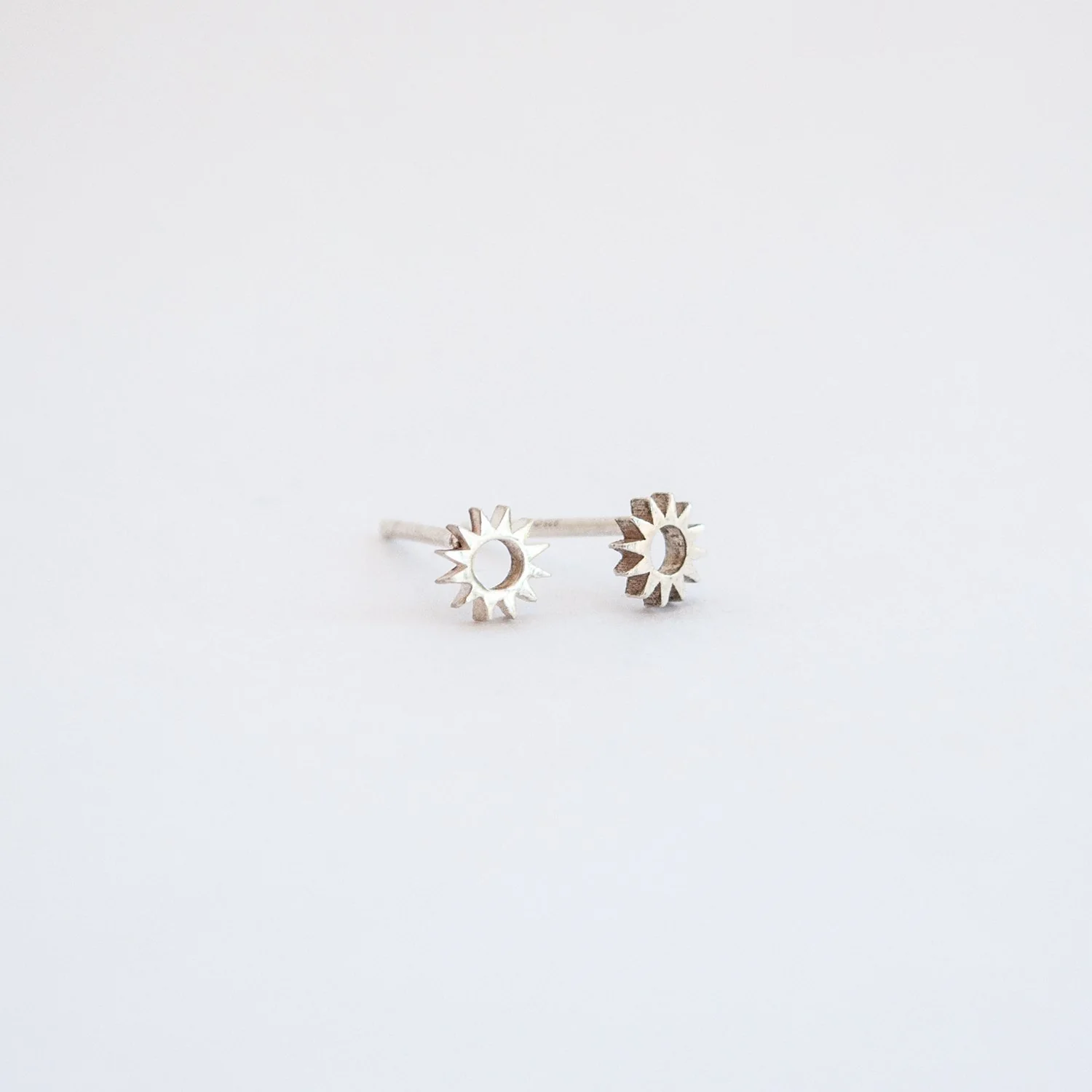 Mini Spur Studs Silver - Image 3